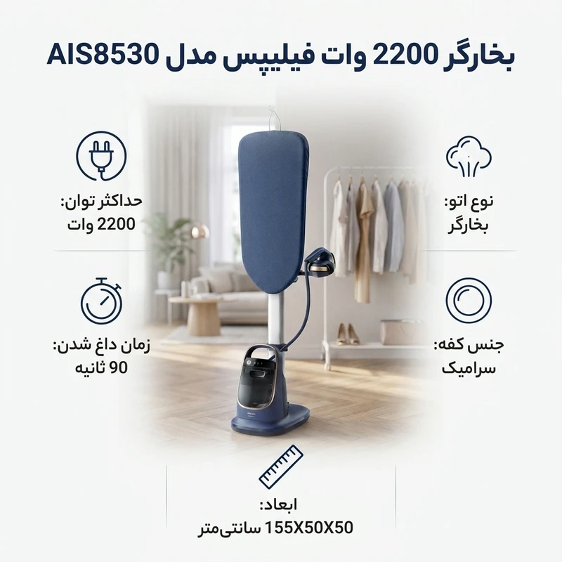 اتو بخارگر فیلیپس مدل AIS8530/20